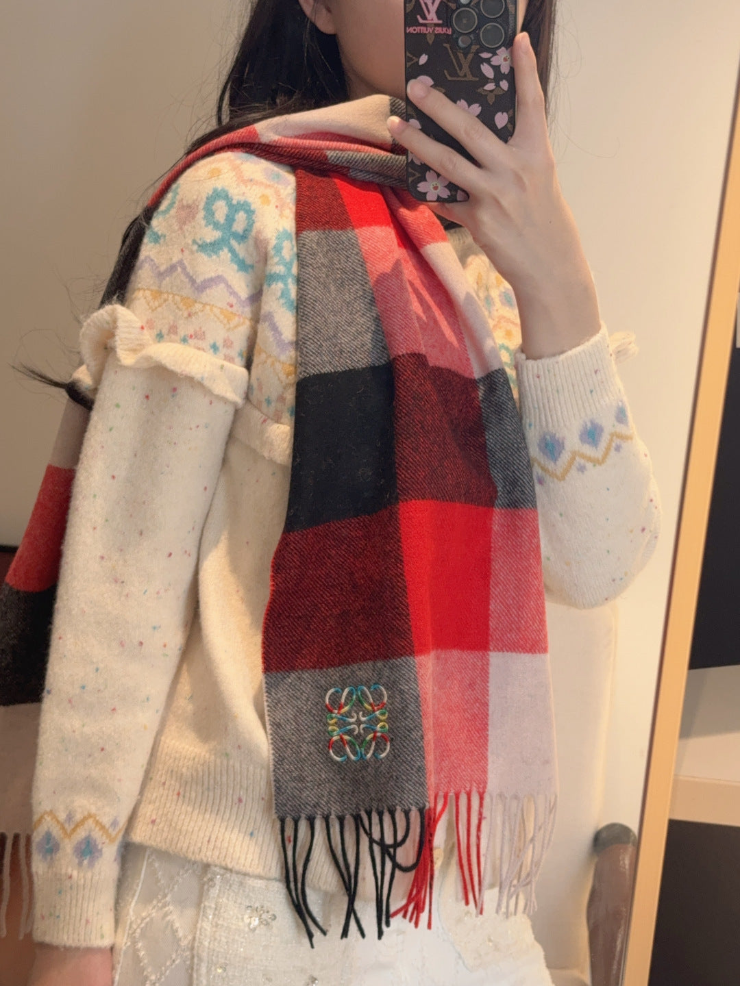 LOEWE 26S SCARF 180 IN CASHMERE 115486