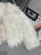 CHANEL 25S FOX FUR JACKET 593