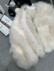 CHANEL 25S FOX FUR JACKET 594