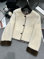 HERMES 25S REVERSIBLE FUR JACKET 473