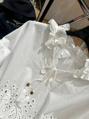 VALENTINO 26S RUFFLED COLLAR SHIRT 148