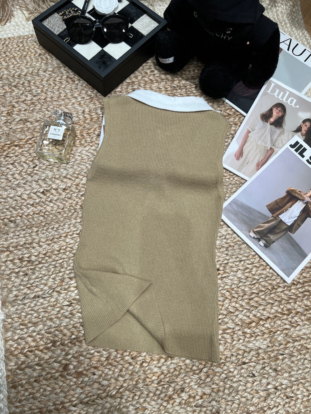 RALPH LAUREN 26S SLEEVELESS POLO KNIT TOP 420