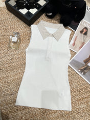 RALPH LAUREN 26S SLEEVELESS POLO KNIT TOP 421