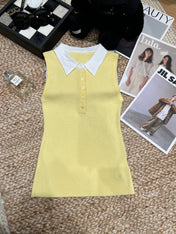 RALPH LAUREN 26S SLEEVELESS POLO KNIT TOP 422