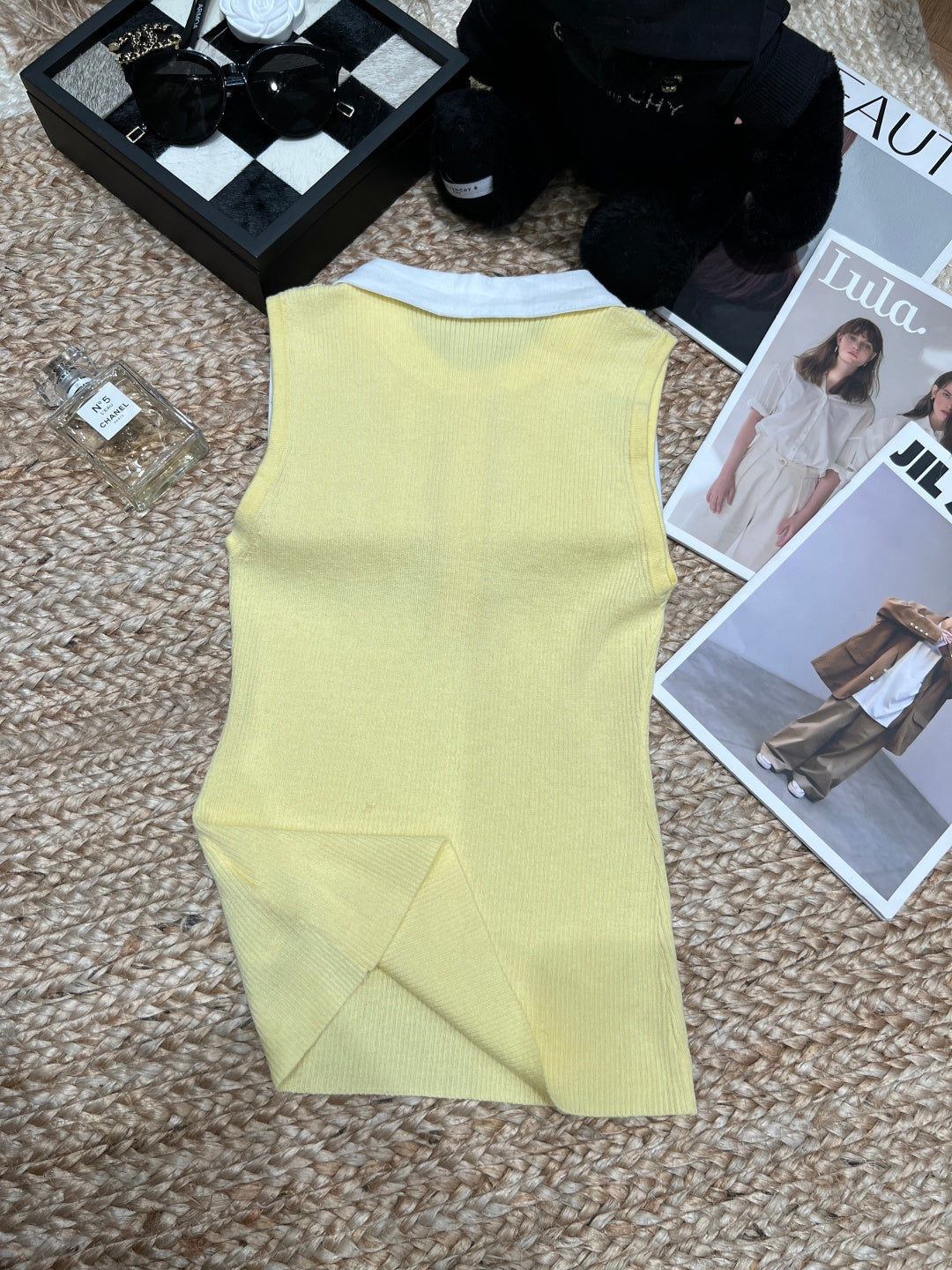 RALPH LAUREN 26S SLEEVELESS POLO KNIT TOP 422