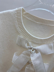 DIOR 26S BOW-TIE ROUND-NECK KNIT SWEATER 1385