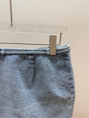 LOEWE 26S DENIM WRAP SKORT 582