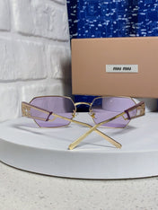 MIUMIU 26S SQUARE FRAME IN METAL 443521