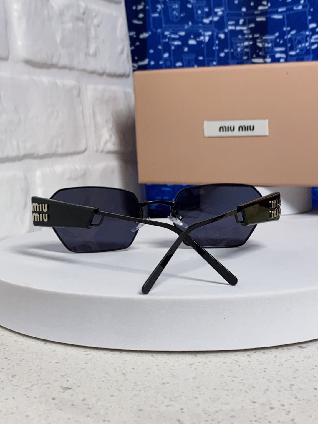 MIUMIU 26S SQUARE FRAME IN METAL 443324