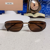 MIUMIU 26S RECTANGULAR FRAME IN METAL 426398