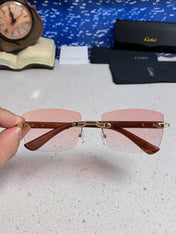 CARTIER 26S RIMLESS FRAME IN METAL 439581