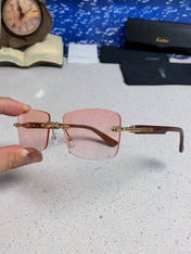 CARTIER 26S RIMLESS FRAME IN METAL 439581