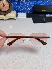 CARTIER 26S RIMLESS FRAME IN METAL 439581