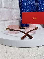 CARTIER 26S RIMLESS FRAME IN METAL 439581
