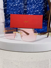 CARTIER 26S RIMLESS FRAME IN METAL 439581