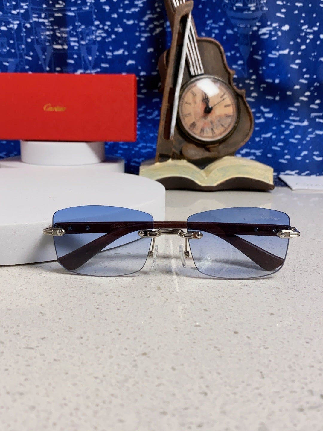 CARTIER 26S RIMLESS FRAME IN METAL 439582