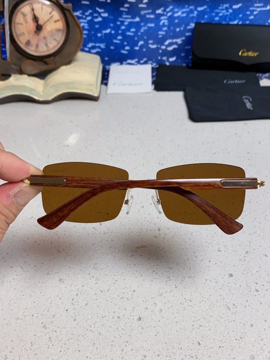 CARTIER 26S RIMLESS FRAME IN METAL 439583