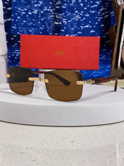 CARTIER 26S RIMLESS FRAME IN METAL 439583