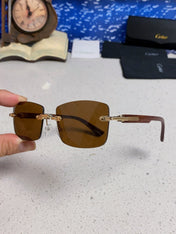 CARTIER 26S RIMLESS FRAME IN METAL 439583