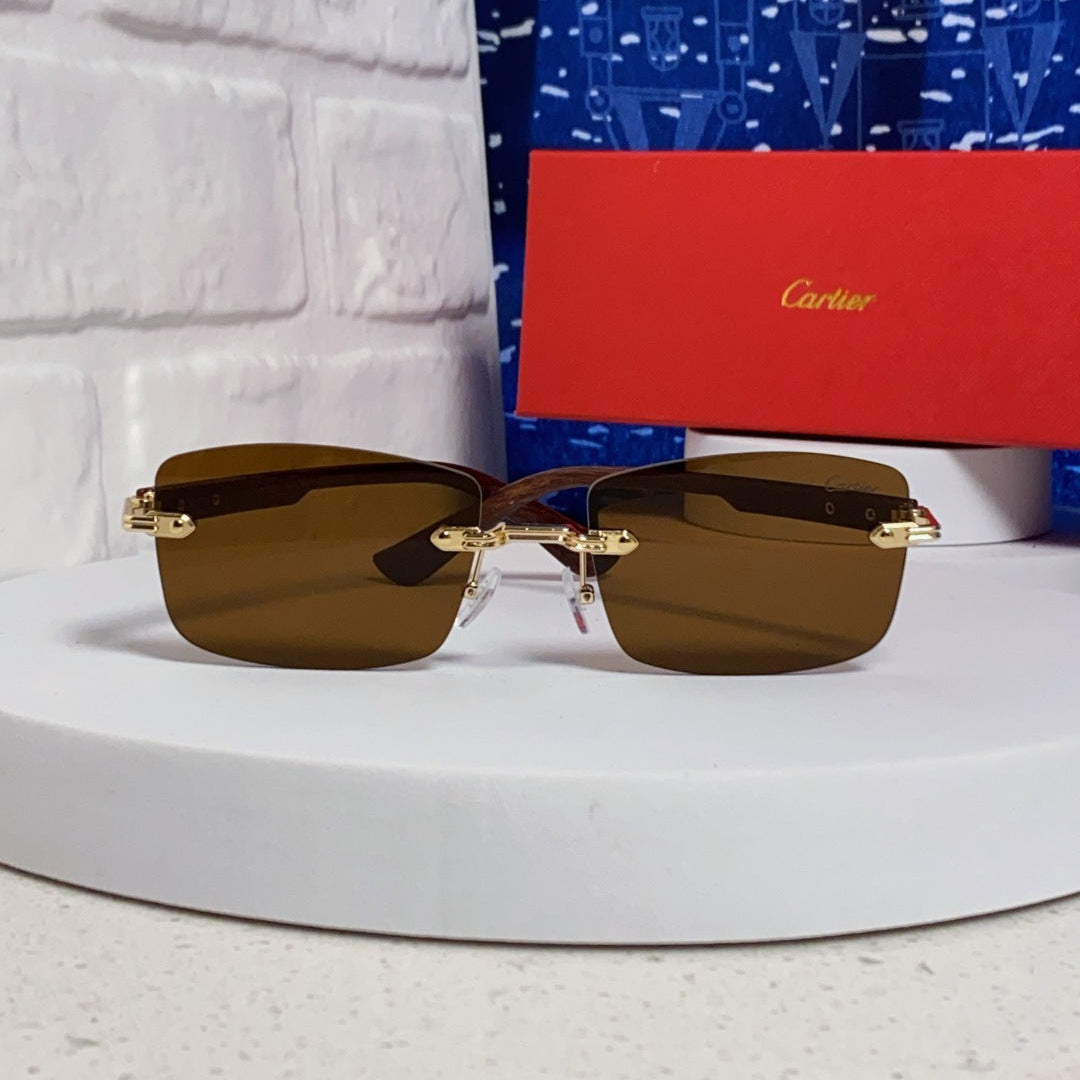 CARTIER 26S RIMLESS FRAME IN METAL 439583