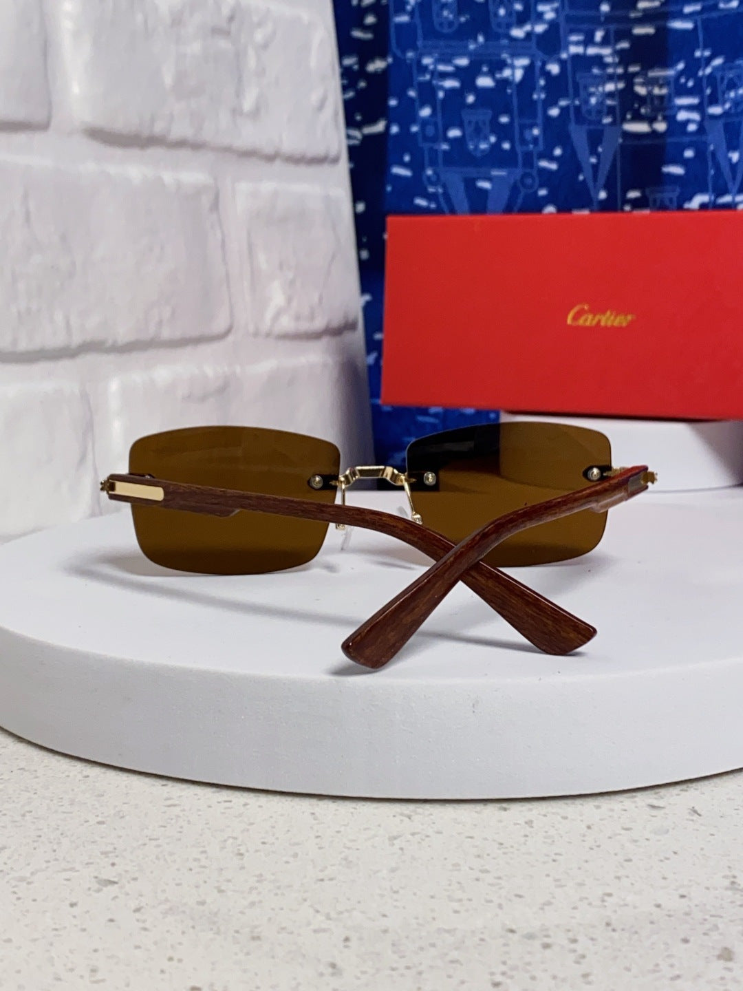 CARTIER 26S RIMLESS FRAME IN METAL 439583