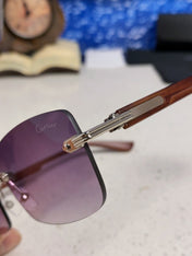 CARTIER 26S RIMLESS FRAME IN METAL 439584