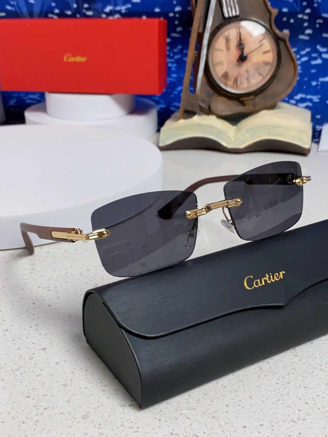 CARTIER 26S RIMLESS FRAME IN METAL 439585