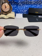 CARTIER 26S RIMLESS FRAME IN METAL 439585