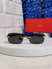 CARTIER 26S RIMLESS FRAME IN METAL 439585