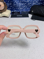 CHANEL 26S OVERSIZED SQUARE FRAME IN PINK ACETATE 404747