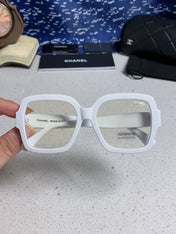 CHANEL 26S OVERSIZED SQUARE FRAME IN WHITE ACETATE 404748