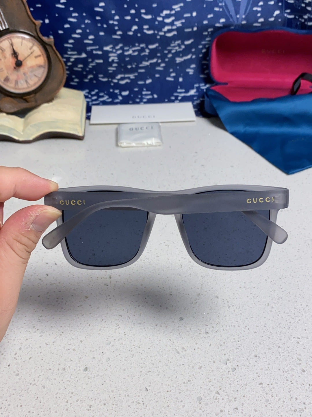 GUCCI 26S SQUARE FRAME IN ACETATE 424640