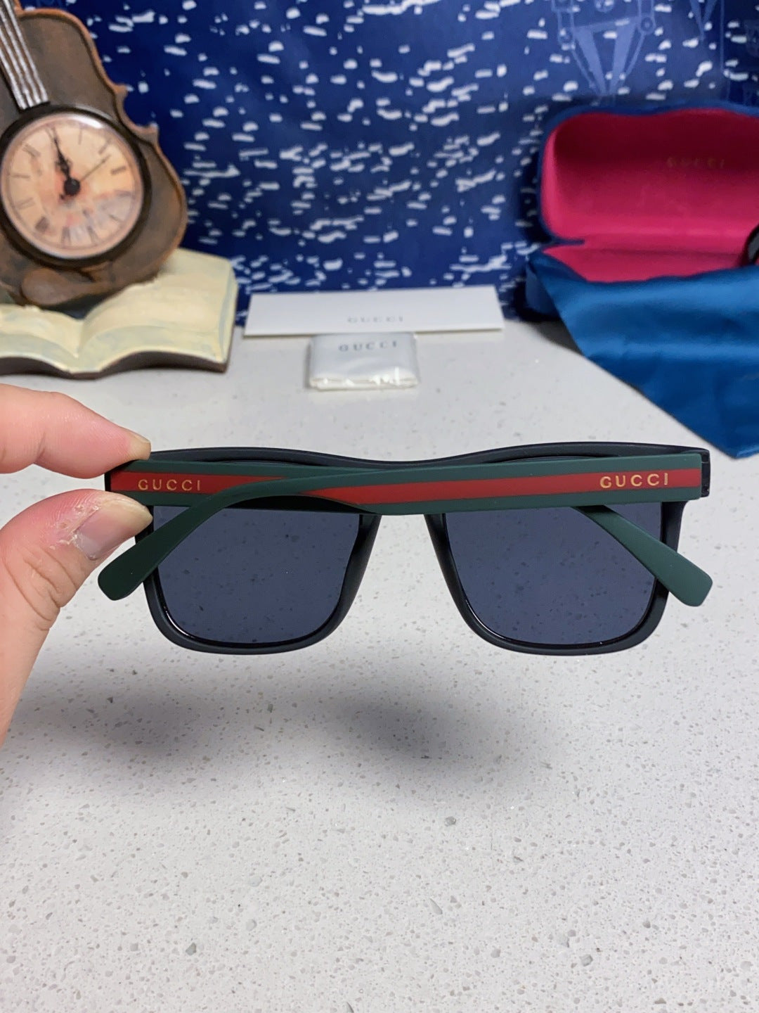 GUCCI 26S SQUARE FRAME IN ACETATE 424644