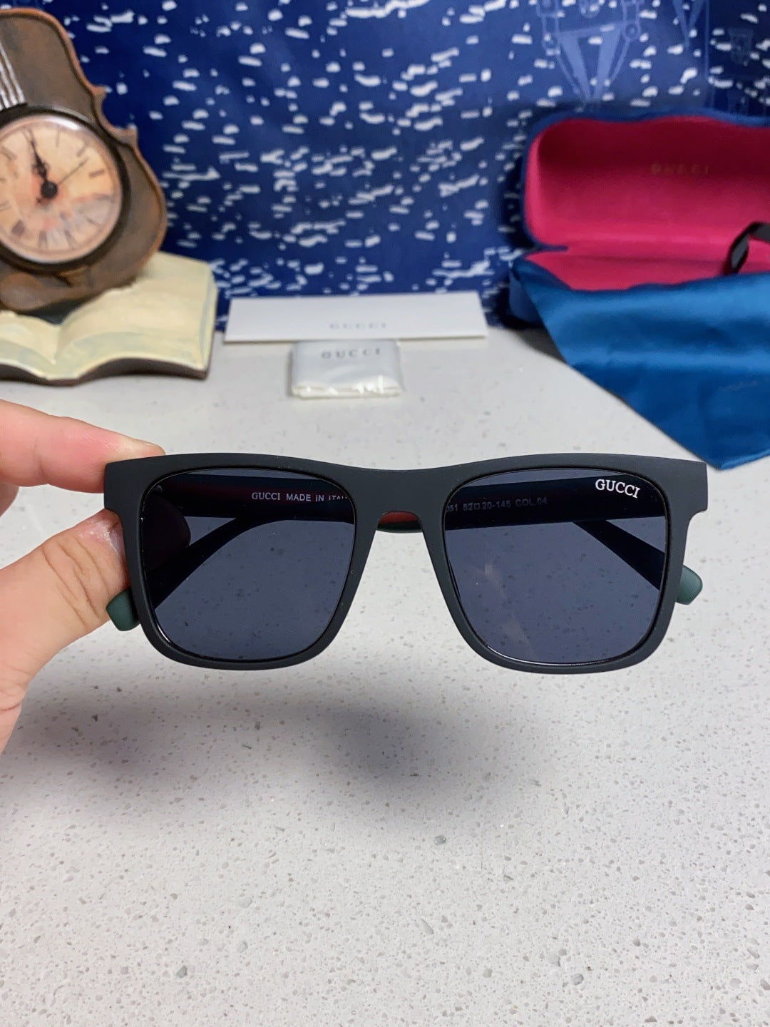 GUCCI 26S SQUARE FRAME IN ACETATE 424644