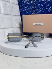 MIUMIU 26S SHIELD FRAME IN METAL 436116