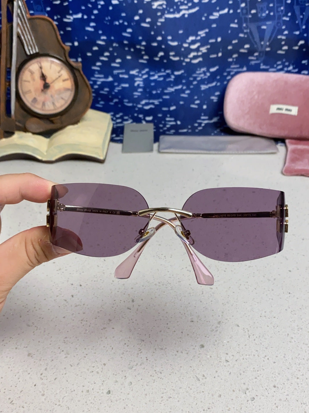 MIUMIU 26S SHIELD FRAME IN METAL 436117