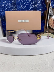 MIUMIU 26S SHIELD FRAME IN METAL 436117