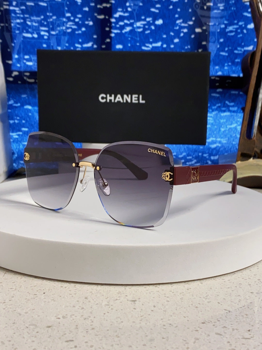 CHANEL 26S FACETED LENSES IN ACETATE 404782