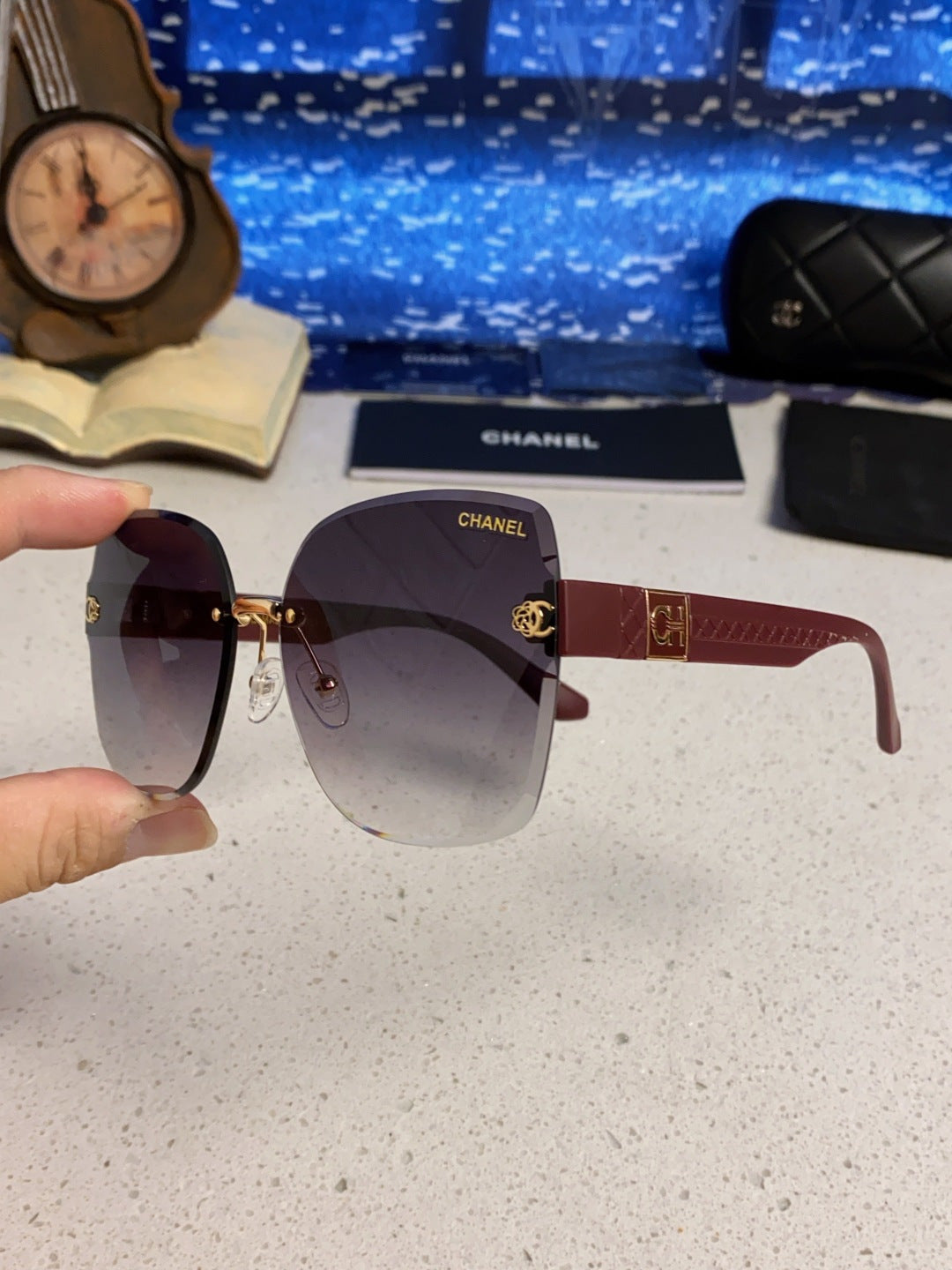 CHANEL 26S FACETED LENSES IN ACETATE 404782