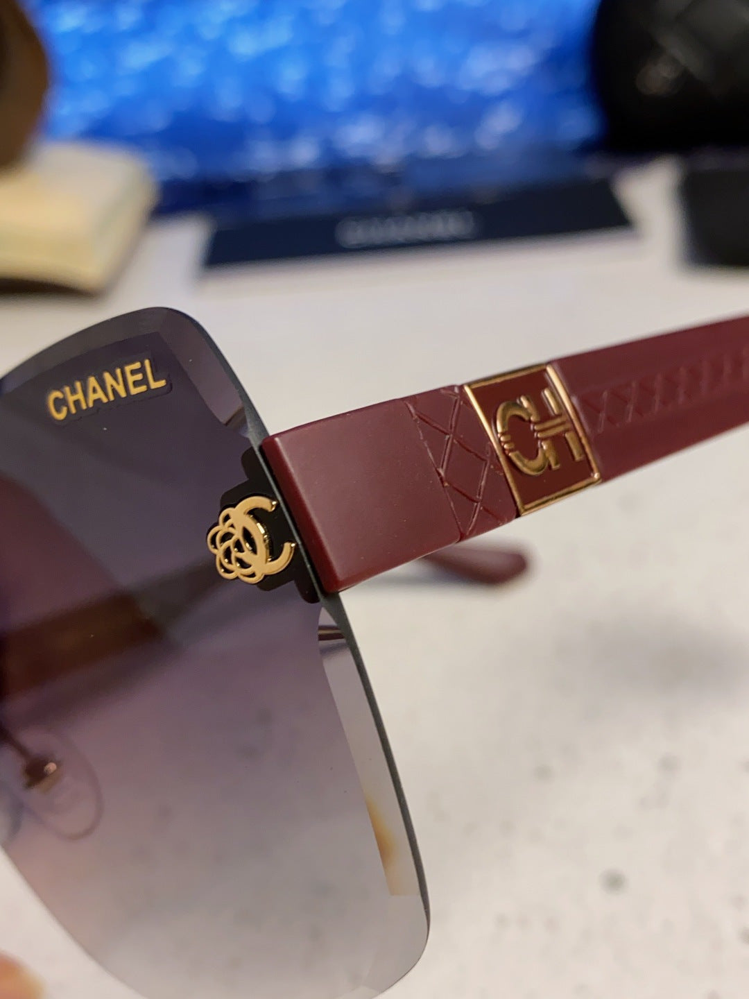 CHANEL 26S FACETED LENSES IN ACETATE 404782