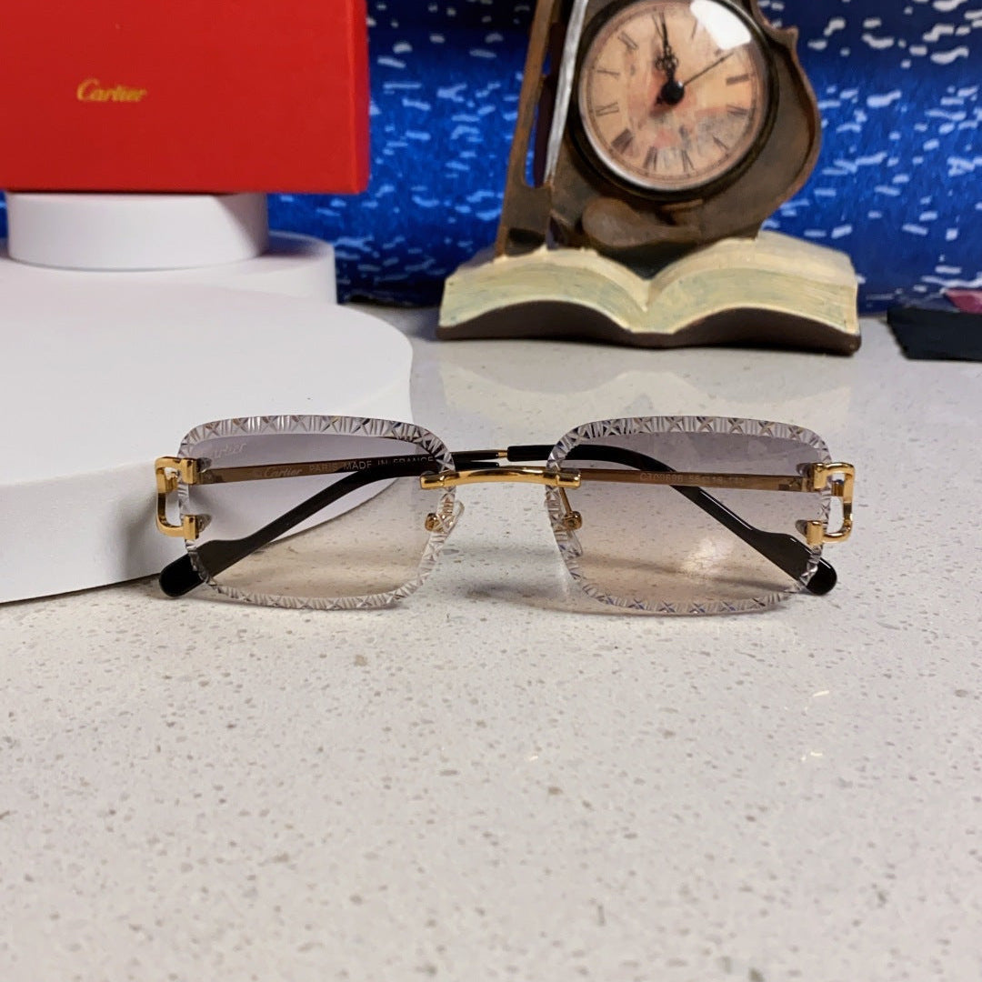CARTIER 26S RIMLESS FRAME IN METAL 439651