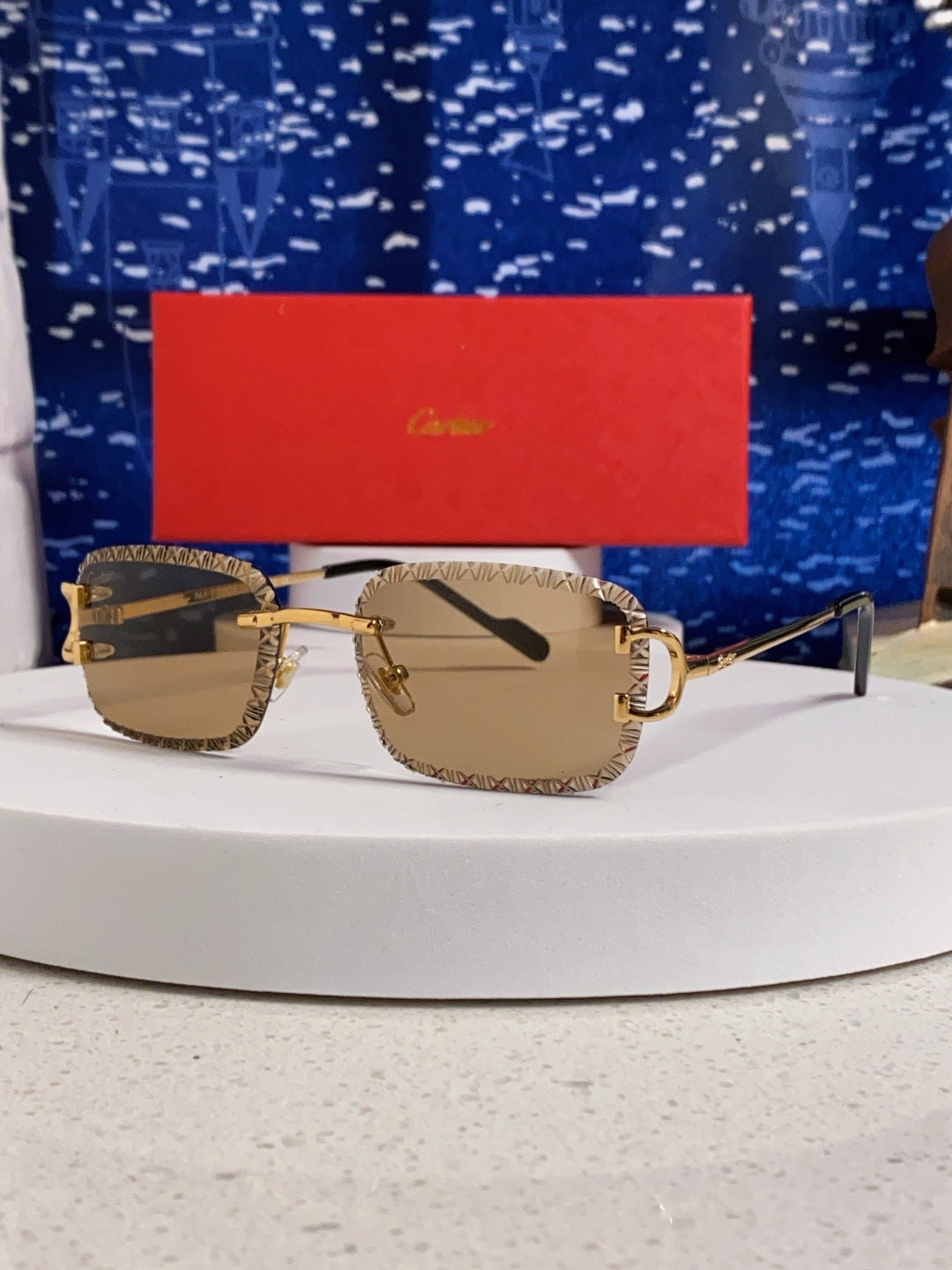 CARTIER 26S RIMLESS FRAME IN METAL 439652