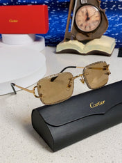 CARTIER 26S RIMLESS FRAME IN METAL 439652