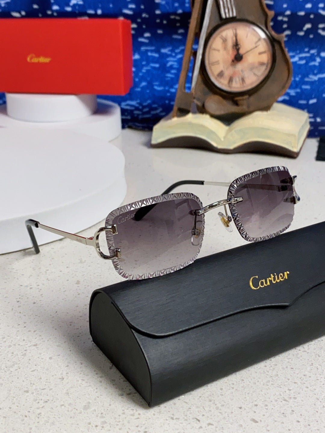 CARTIER 26S RIMLESS FRAME IN METAL 439653