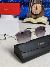 CARTIER 26S RIMLESS FRAME IN METAL 439653