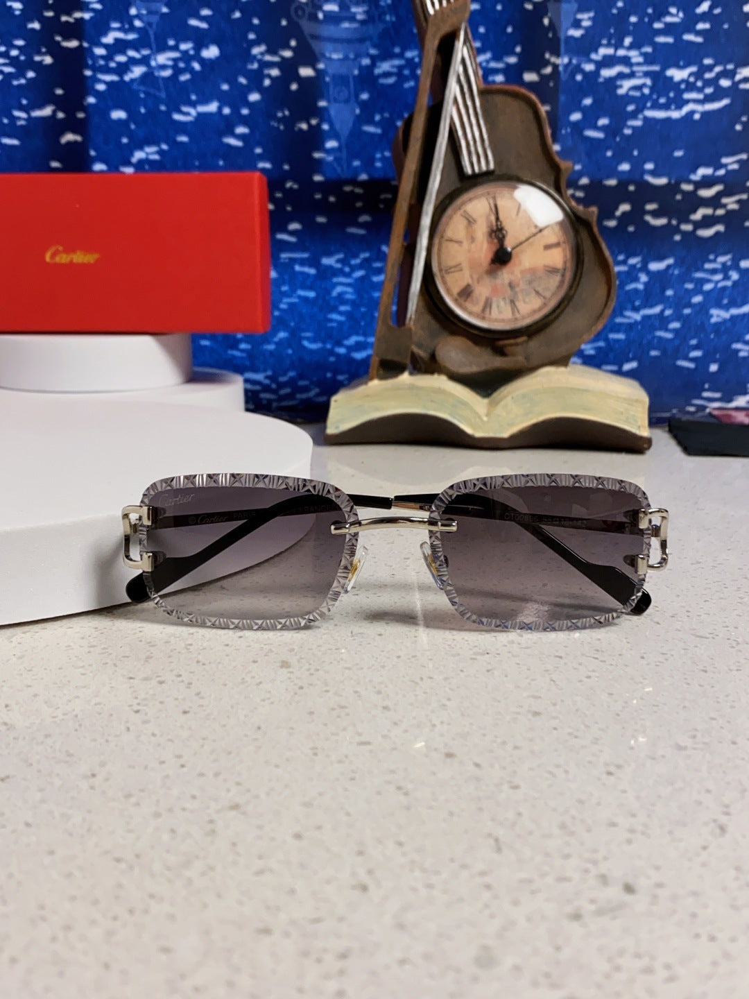CARTIER 26S RIMLESS FRAME IN METAL 439653