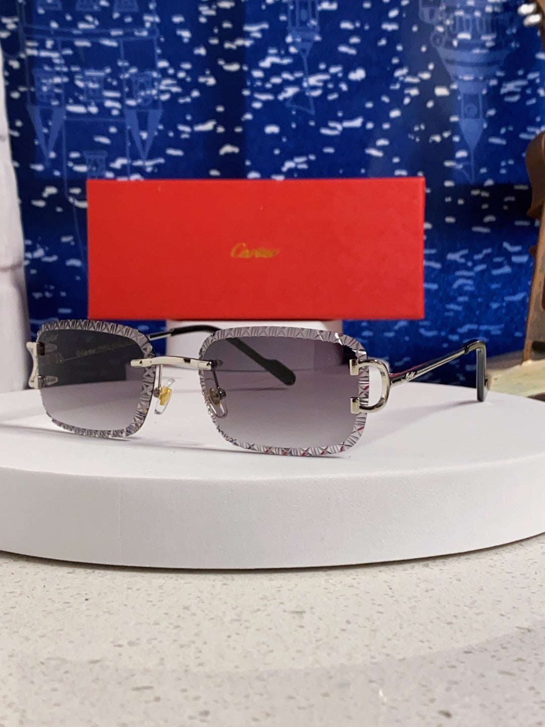 CARTIER 26S RIMLESS FRAME IN METAL 439653