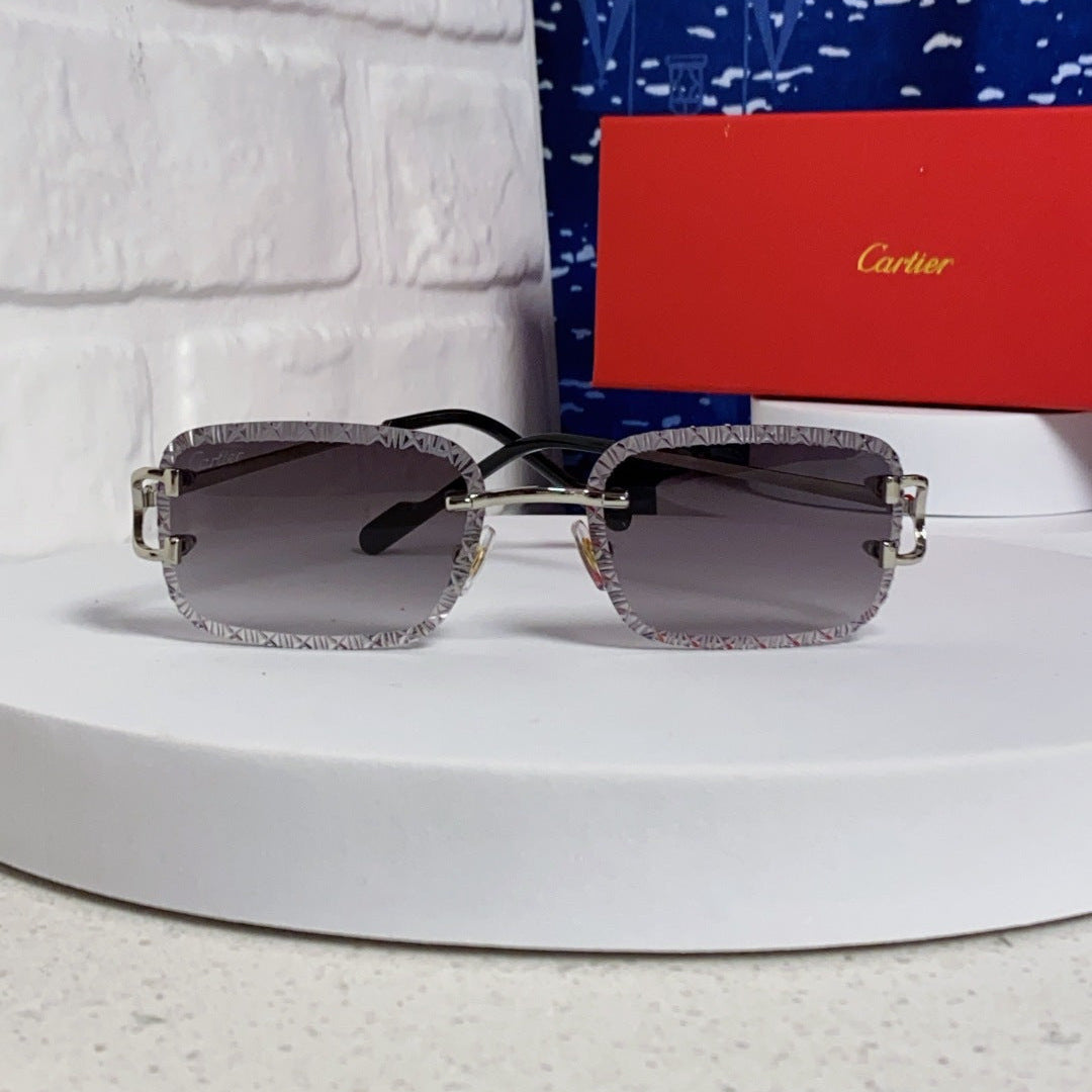 CARTIER 26S RIMLESS FRAME IN METAL 439653