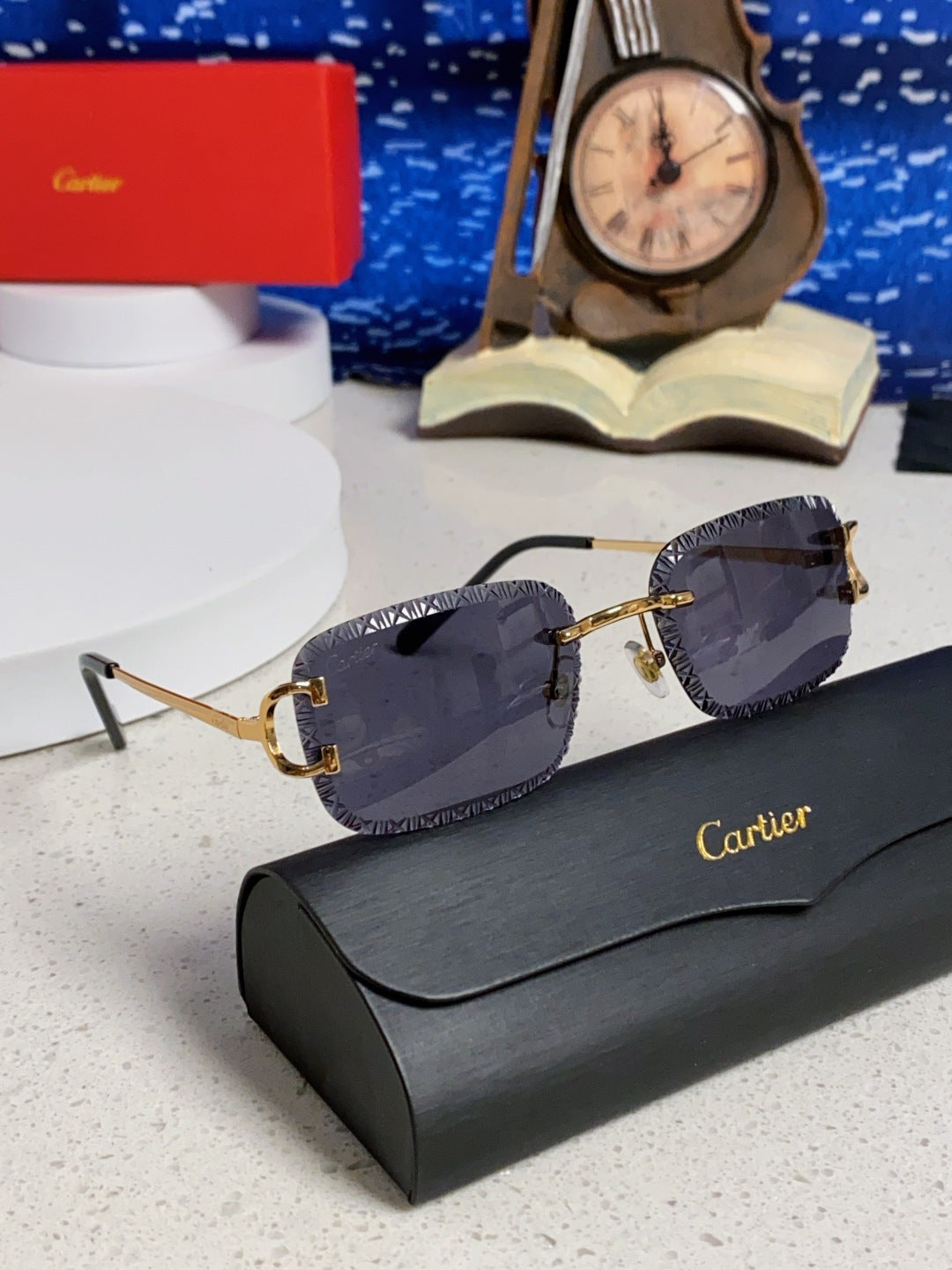 CARTIER 26S RIMLESS FRAME IN METAL 439654