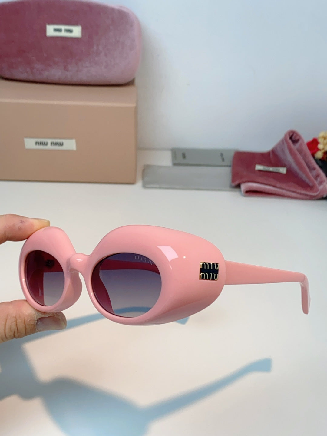 MIUMIU 26S BUTTERFLY FRAME IN ACETATE 424488